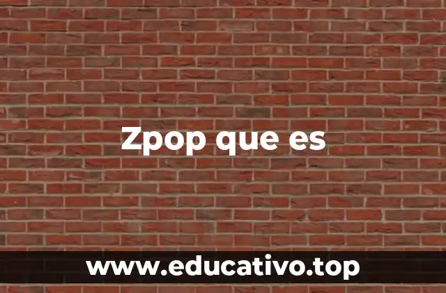 Zpop que es