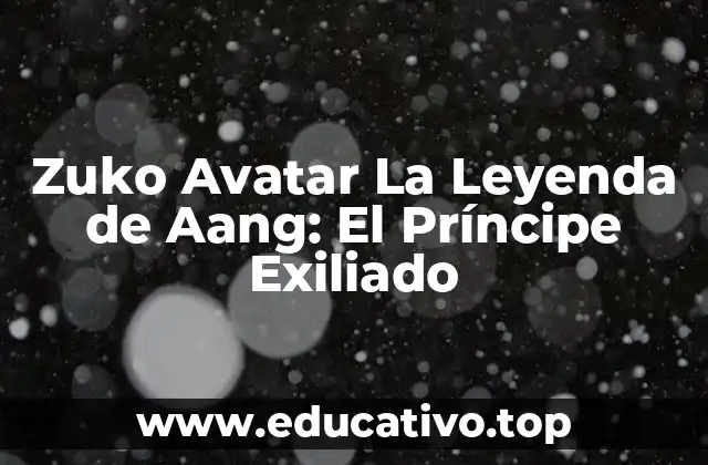 Zuko Avatar La Leyenda de Aang: El Príncipe Exiliado